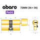Цилиндр ABARO P600 (модульный) 72T (36*36T) G латунь полированная 5 ключей - изображение 17