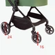Универсальная коляска 3 в 1 FreeON Zack Olive (люлька, прогулочный блок, автокресло ECE R129, сумка) - изображение 5