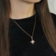 Кулон полярная звезда на цепочке медицинская сталь позолота (x255-2) - изображение 2