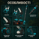 Аккумуляторный садовый набор Krafftec 3-в-1 42 В 6 А·ч с секатором, мини-цепной пилой 15 см, телескопической штангой 2,7 м и двумя аккумуляторами для обрезки деревьев и кустарников - изображение 3