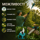 Аккумуляторный садовый набор Krafftec 3-в-1 42 В 6 А·ч с секатором, мини-цепной пилой 15 см, телескопической штангой 2,7 м и двумя аккумуляторами для обрезки деревьев и кустарников - изображение 6