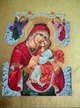 Маленькая писаная икона Божией Матери Гликофилуса (Сладкое Лобзание) 10×12,5 см - изображение 4