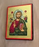 Писаная греческая икона Иисуса Христа Вседержителя 16×20 см - изображение 3
