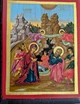 Маленькая писаная икона Рождество Христово 11×13 см - изображение 8