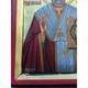 Писаная греческая икона Святой Николай Чудотворец 20×26 см - изображение 9