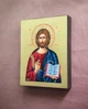 Маленькая писаная икона Иисуса Христа 9×11,5 см - изображение 3