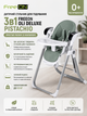 Дитячий стільчик для годування 3в1 FreeON Oli Deluxe, pistachio (шезлонг, гойдалка, до 15 кг) - зображення 1