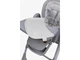 Дитячий стільчик для годування 2в1 VELANO Nomi Light Grey (з функцією гойдалки, екошкіра, колеса) - зображення 3