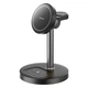 Бездротовий зарядний пристрій REMAX 20.5W upgrade free desktop magnetic 3 in 1 wireless charger CW01 Black - зображення 1
