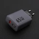 Сетевое зарядное устройство Forcell F-Energy GaN 2 x USB C + USB A QC4.0 PD 4A 65W Grey (5903396231452) - изображение 9
