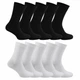 Набір класичних однотоних шкарпеток Premier Socks «Базовий дует» (5 чорних + 5 білих) розм. 36-39 - изображение 1