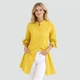 Жіноча подовжена сорочка FellyShirt, розмір L-XL, жовта - зображення 2