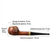 Люлька для куріння Muxiang Rosewood Churchwarden without filter 132BH-0039 - изображение 2