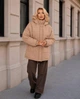 Куртка женская повседневная бежевая 42-48 с1497.007 - изображение 1