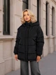 Куртка женская повседневная черная 42-48 с1497.007 - изображение 3