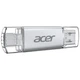 USB флеш накопитель Acer 32GB UP300 Silver USB 3.2/Type-C (BL.9BWWA.588) - изображение 2