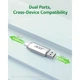 USB флеш накопитель Acer 32GB UP300 Silver USB 3.2/Type-C (BL.9BWWA.588) - изображение 6