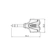 Переходник Roxtone RP-AN-345 6.3mm jack stereo male (папа) - 2x3.5mm jack mono female (мама) - изображение 2