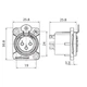 Роз'єм Roxtone RX-3FD-BG XLR панельний female (мама) - зображення 2