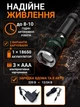 Фонарик ручной LED аккумуляторный с магнитом и зумом, корпус из анодированного алюминия, диффузором, черный - изображение 5