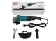 Болгарка Makita 850 Вт угловая шлифовальная машина 125 мм УШМ сетевая 500 11000 об мин электрическая с регулировкой скорости для резки металла зачистки шлифовки пластика камня удлиненная рукоятка плавный пуск - изображение 2