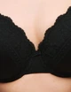 Бюстгальтер женский M&S Collection черный plunge с формованной чашкой и кружевом 65G (3228) - изображение 3