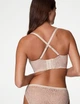 Бюстгальтер балконет без бретелей Marks & Spencer Body Soft светло-бежевый кружевной с формованными чашками на косточках 95F (2740) - изображение 3