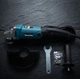 Болгарка Makita GA6020C 1100 Вт угловая шлифовальная машина 125 мм УШМ сетевая 220 В 3000 11000 об мин с регулировкой скорости шпинделем M14 муфтой SJS блокировкой защитой от повторного включения для резки зачистки шлифовки металла пластика камня - изображение 4