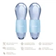 Набір масажерів для очей та обличчя GESKE Cool & Warm Duo Eye Massager 7 в 1 кріосфери з боросилікатного скла для охолодження та нагрівання шкіри зменшення набряків і темних кіл Блакитний - изображение 2