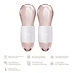 Набір масажерів для очей та обличчя GESKE Cool & Warm Duo Eye Massager 7 в 1 кріосфери з боросилікатного скла для охолодження та нагрівання шкіри зменшення набряків і темних кіл Персиковий - изображение 2
