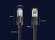 Патч-корд SAMZHE SF6A100 Cat 6a экранированный 10 Гбит/с 10 м Черный - изображение 2