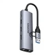 Док-станція Sanze HWK1-Q 5 в 1 USB 3.0 золотиста - зображення 1
