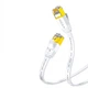 Патч-корд SAMZHE 6150PBS Cat 6 UTP 1 Гбит/с плоский 15 м Белый - изображение 1