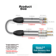 Кабель ZHENWEI 2xJack 6.35 мм — 2xRCA, 1.5 м - изображение 9