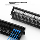 Патч-панель SK-LINK 19" 2U 48 портів Cat 6 UTP у зборі з організатором кабелю (SK-P600M) - зображення 3