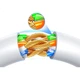Кабель Ethernet UGREEN 15992 Cat6 гігабітний вита пара, сіро-білий, 25 метрів - зображення 3