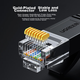 Патч-корд Ugreen 25002 Cat 6 плоский 25 м Черный - изображение 4