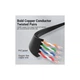 Патч-корд 3м, UTP cat 6 RJ-45 flat black Vention (IBJBI) - изображение 2