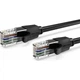 Патч-корд 1.5м, UTP cat 6 RJ-45 flat black Vention (IBJBG) - изображение 2