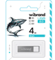 Флеш-накопичувач Wibrand USB 2.0 Shark 4Gb Silver - изображение 2