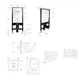 Готовое решение Qtap для ванной комнаты: подвесной унитаз Jay Rimless 485x360x320 + комплект инсталляции Standard (линейная кнопка White) - изображение 2