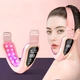 Аккумуляторный массажер V Face для лица и шеи с LED-подсветкой на 12 режимов - изображение 4
