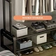 Вешалка-стойка Multipurpose Hanger напольная для одежды на колесиках 150х110х57 см до 48 кг Черный (16650) - изображение 3