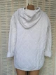 Женская итальянская однотонная курточка с вышивкой Oversize на молнии с капюшоном Белая Хлопок One Size 0045/1 - изображение 3