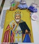 Набір для вишивання бісером «Святий Миколай у золоті» — ікона 19,5×24,5 см, 12 кольорів бісеру, габардин - изображение 3