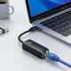 Зовнішня мережева карта USB Type-C на LAN RJ45 Ethernet адаптер перехідник ZX084 100 Мбіт/с Realtek RTL8152B для ноутбука MacBook ПК планшета телефона TV Box Чорний - зображення 4