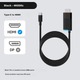 Кабель Hagibis для Switch 2 Type-C – HDMI Black - изображение 2