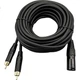 Кабель аудио Yeren YR-YP90 микрофонный балансный, 2 x RCA, 3 м - изображение 1