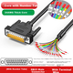 Кабель JUXIN D2524MHS01 DB25 - свободный провод 24 AWG 1 м - изображение 2