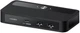 KVM-перемикач Haibeisi 2-в-1 2-портовий USB Type-C–HDMI 4K/120 Гц Чорний - зображення 1